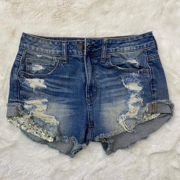 Women’s American Eagle Jean Shorts - Picture 1 of 4